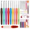 53-Piece Crochet Hook & Knitting Needle Set – 12 Sizes (2.0 mm–8.0 mm) with Ergonomic Handles for Beginners & Craft Lovers